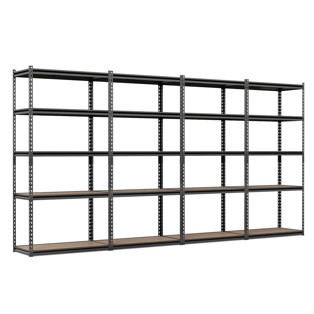 5-Tier Garage Shelving Unit (1- to 4-Pack) - Shelves-4