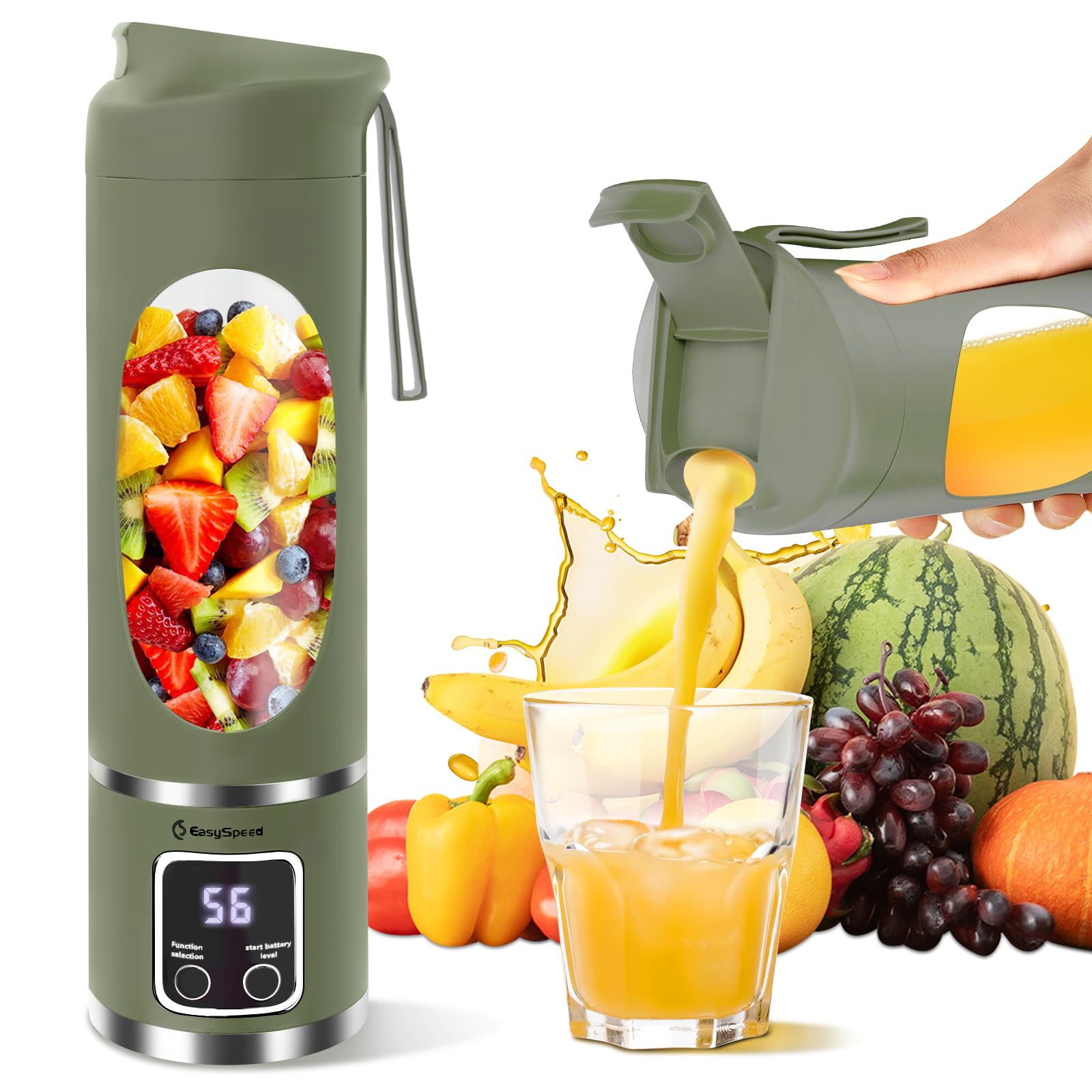 Leak-Proof Portable Juicer - Green