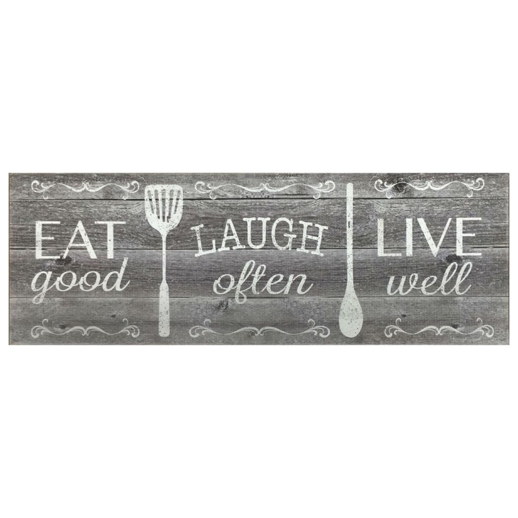 20 x 55-Inch Anti-Fatigue Kitchen Mat - Eat, Laugh, Live