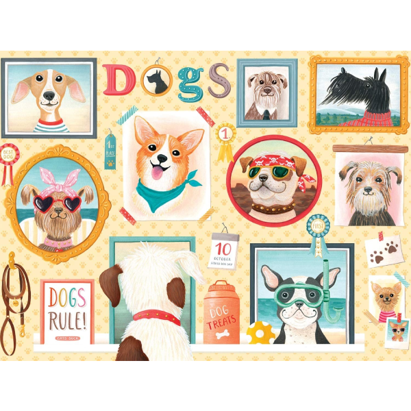 Dog-themed 750-Piece Jigsaw Puzzle - Dogs Rule