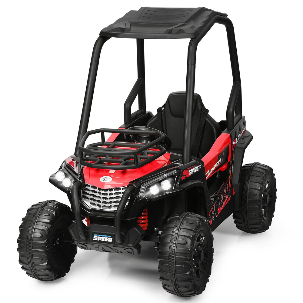 Photos - Kids Electric Ride-on Goplus Kids' 12V Ride-on Off-Roading UTV Truck with MP3 and Lights - Red T