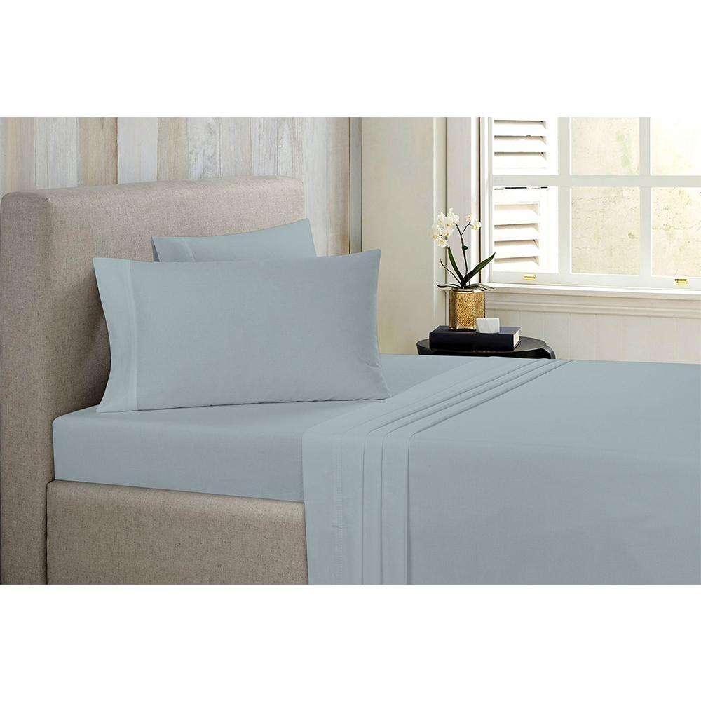 Photos - Bed Linen Bibb Home Bibb Home® Antimicrobial Bamboo Sheet Set - Full - Aqua 1295FLAQ