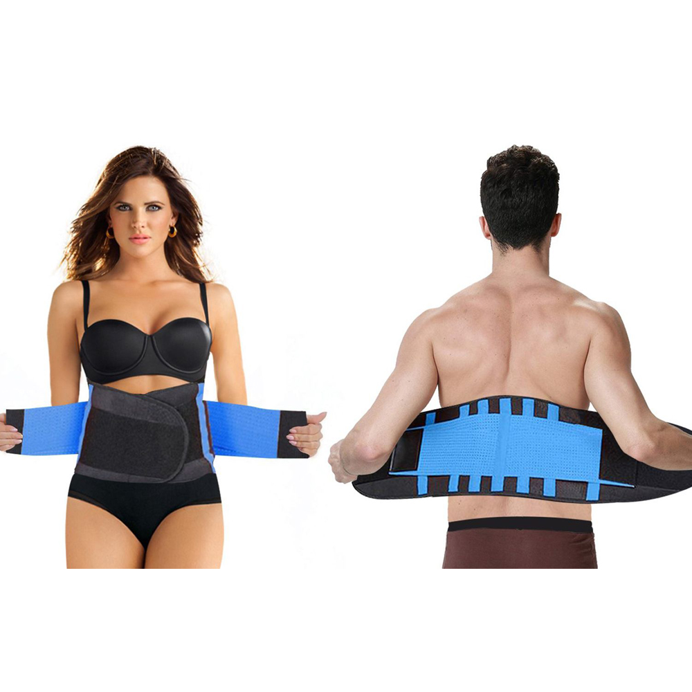 Unisex Double-Compression Shaping Belt - Medium /Large - Blue