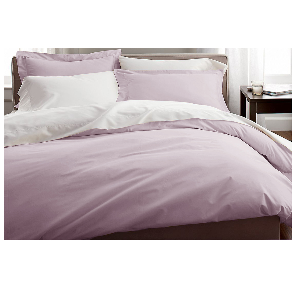 Luxury Solid 1,000-Thread Count 3-Piece Duvet Cover Set - King - Lavender