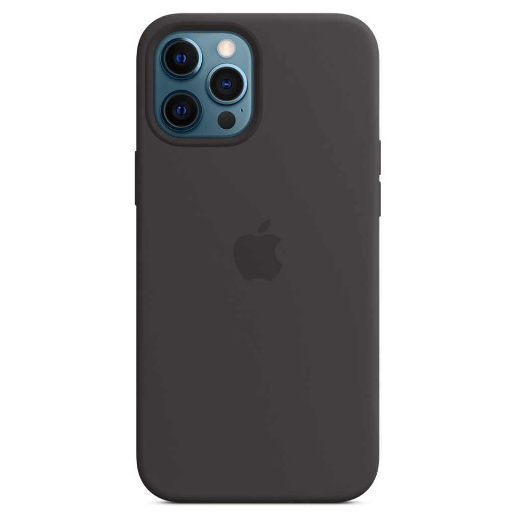 Apple® iPhone 12/12 Pro/12 Pro Max Silicone Case with MagSafe - Black (iPhone 12 Pro Max)