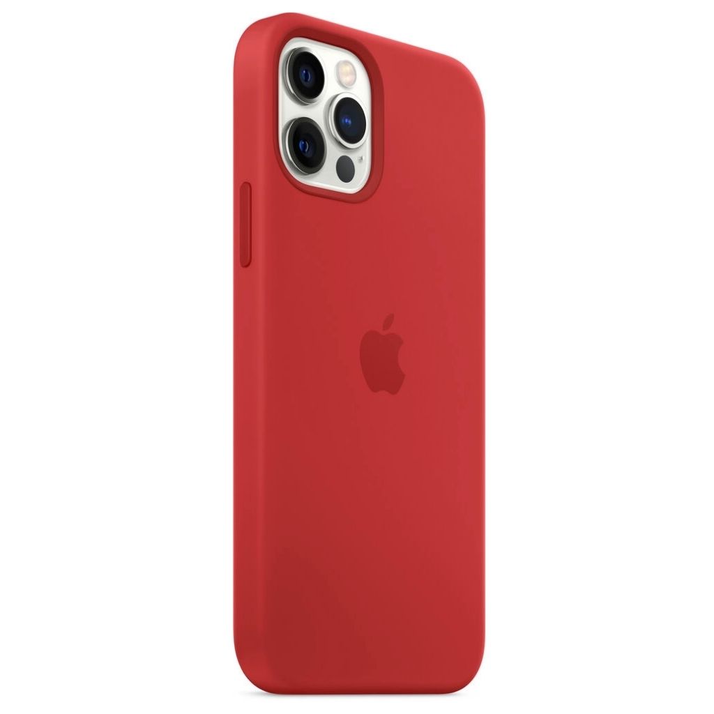Apple iPhone 1212 Pro12 Pro Max Silicone Case with MagSafe  Red iPhone 12  12 Pro