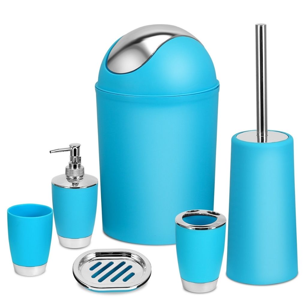 NewHome™ 6-Piece Bathroom Accessories Set - Blue