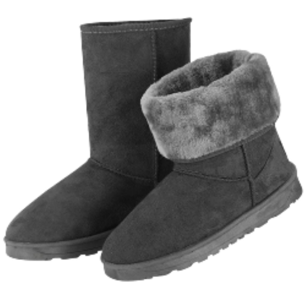 Women's Warm Fashionable Winter Boots - 7 - Gray