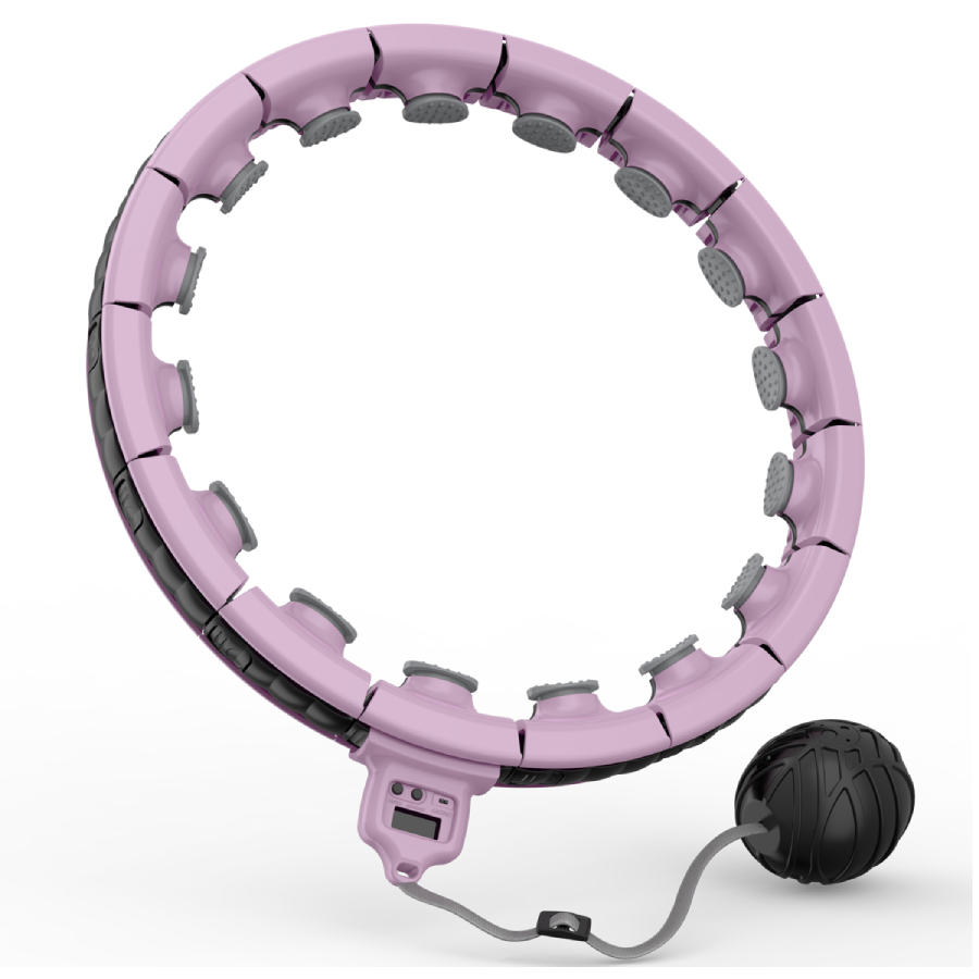Smart Weighted Hula Hoop Slimming Exerciser - Pink