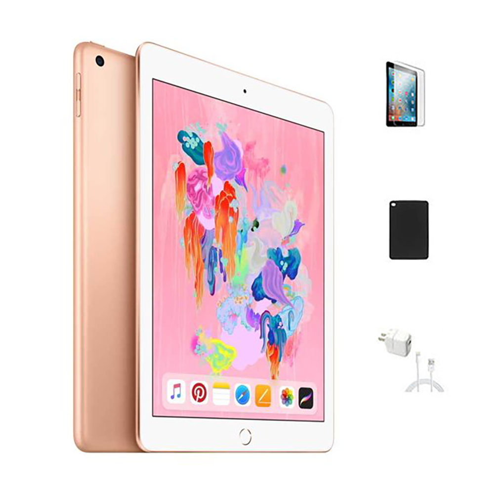 Apple® iPad Bundle (6th Generation) Retina Display with Wi-Fi (32GB) - Gold