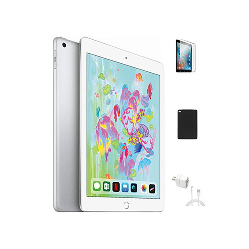 Apple® iPad Bundle (6th Generation) Retina Display with Wi-Fi (32GB) - Silver