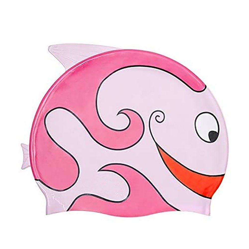 Kids' Waterproof Silicone Swimming & Bathing Caps (1- to 2-Pack) - Pink - 2-Pack