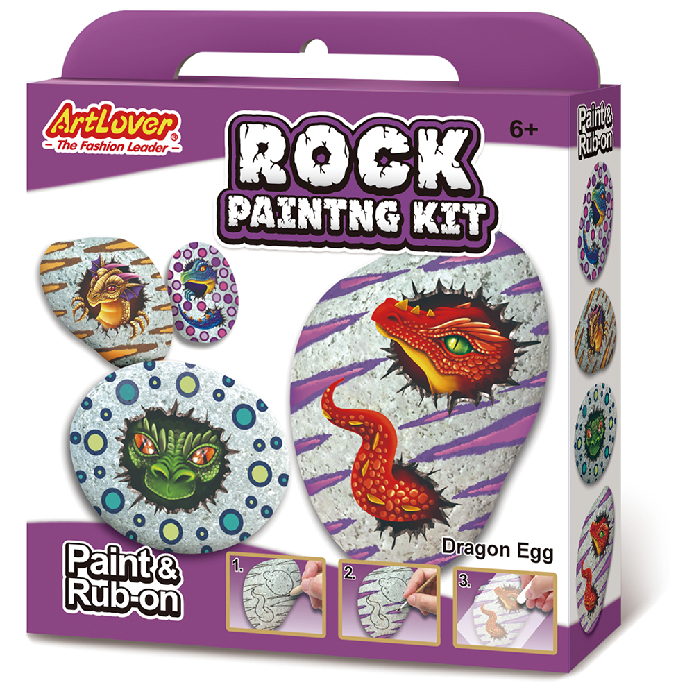 RPK-MB008B - Rock Painting Kit - Dragon Egg B