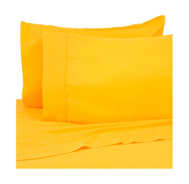 Bright Deep Pocket Hypoallergenic 4-Piece Sheet Set - Full - Bright Yellow