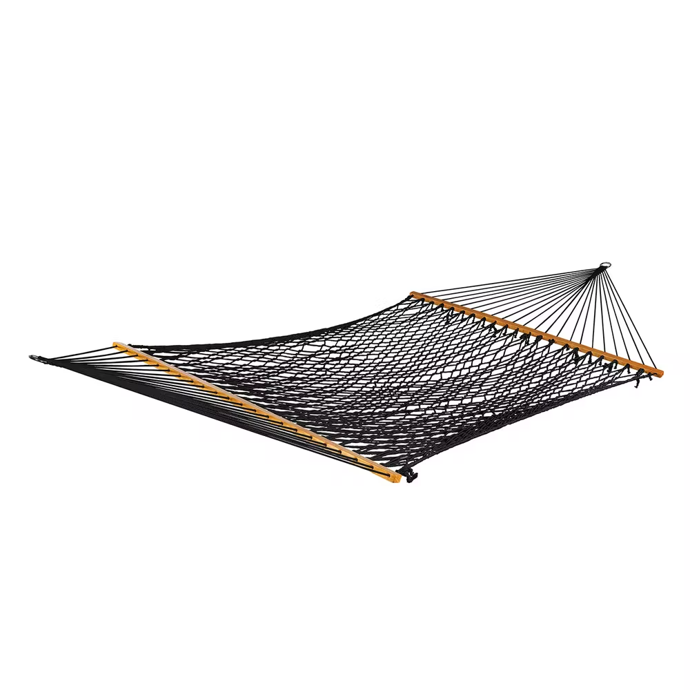Bliss Hammocks® 60" Wide Cotton Rope Hammock - Black