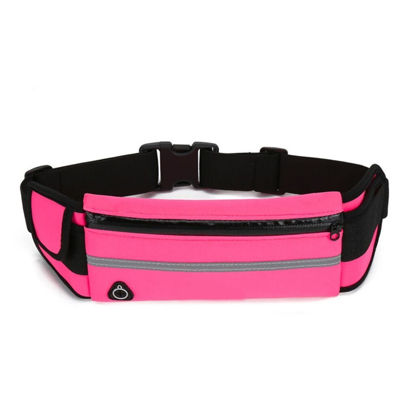 Velocity Water-Resistant Running Belt for Outdoor Sports - Sports Running Belt Rose Red