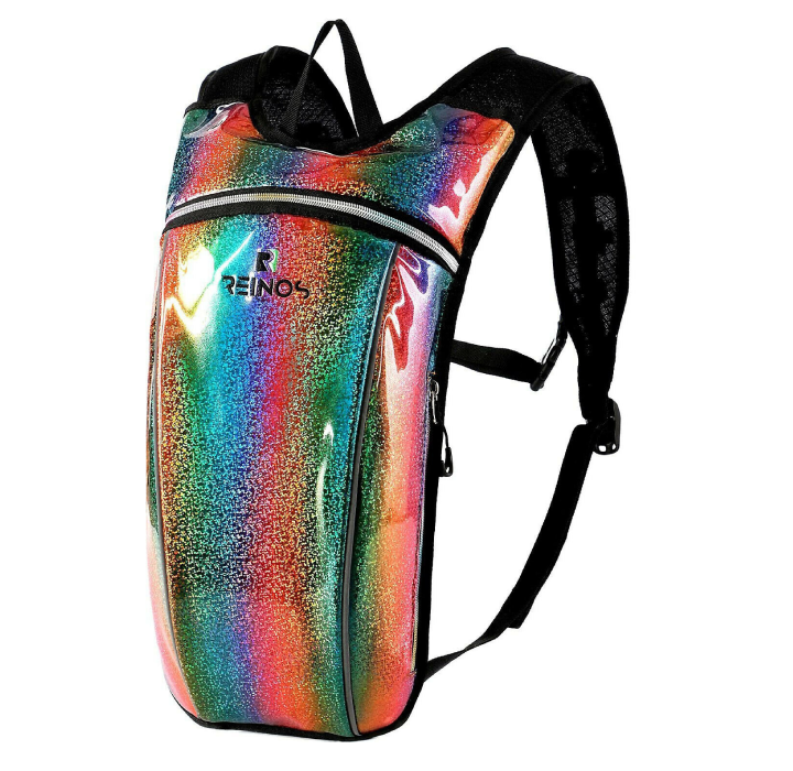 Lightweight Backpack with 2-Liter Water Bladder - Rainbow-image-SKU3332583
