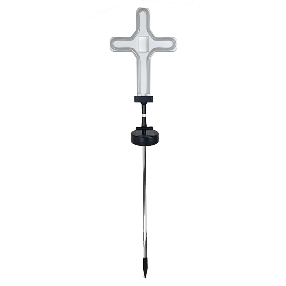 Solar Neon LED Decorative Stake Light - Cross