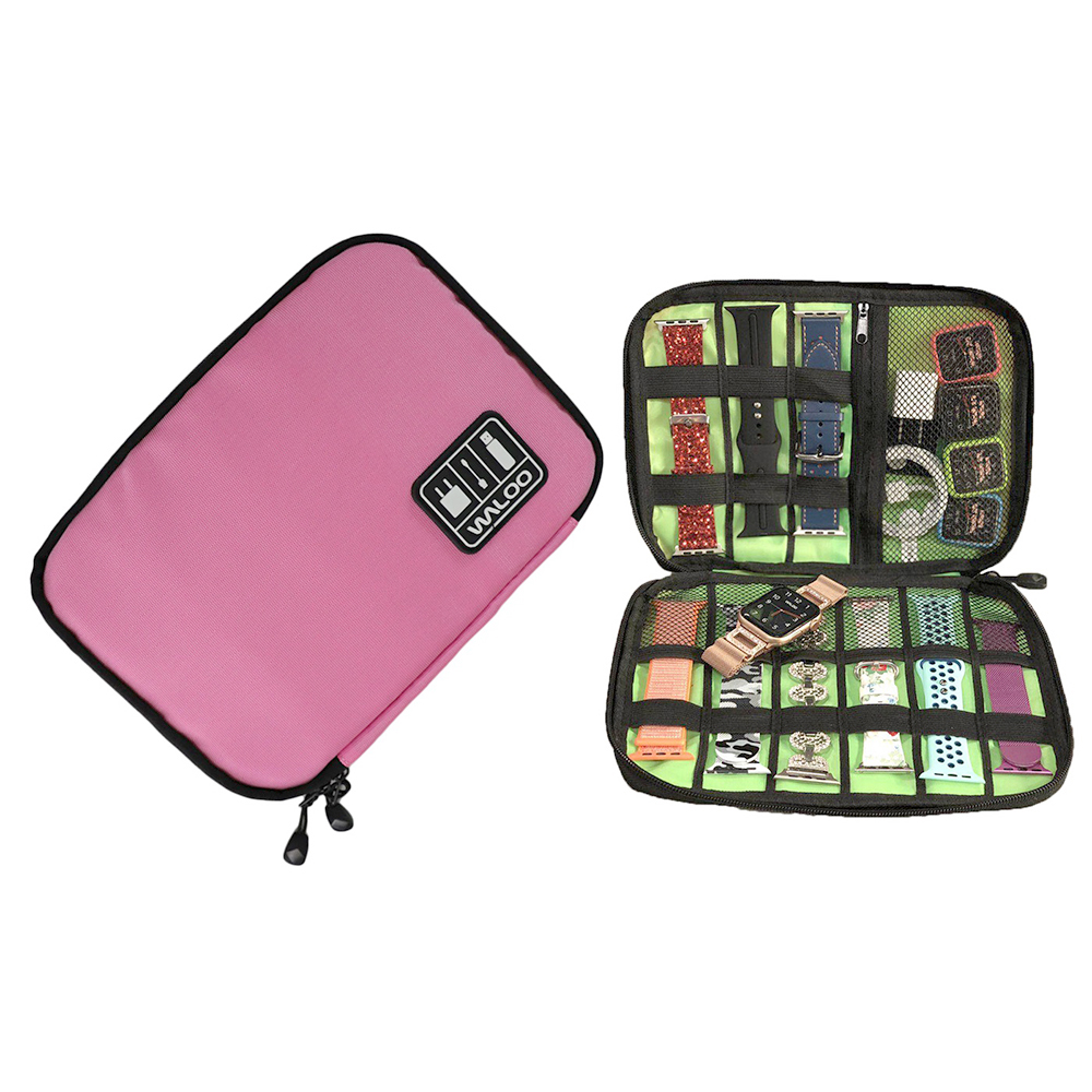 Smartwatch Band CaseHolder  Cable Organizer   Pink