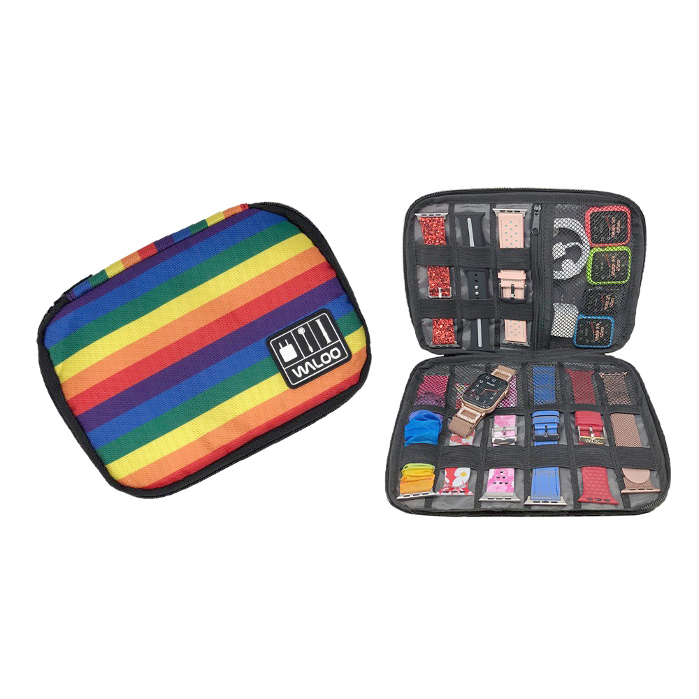 Smartwatch Band CaseHolder  Cable Organizer   Rainbow