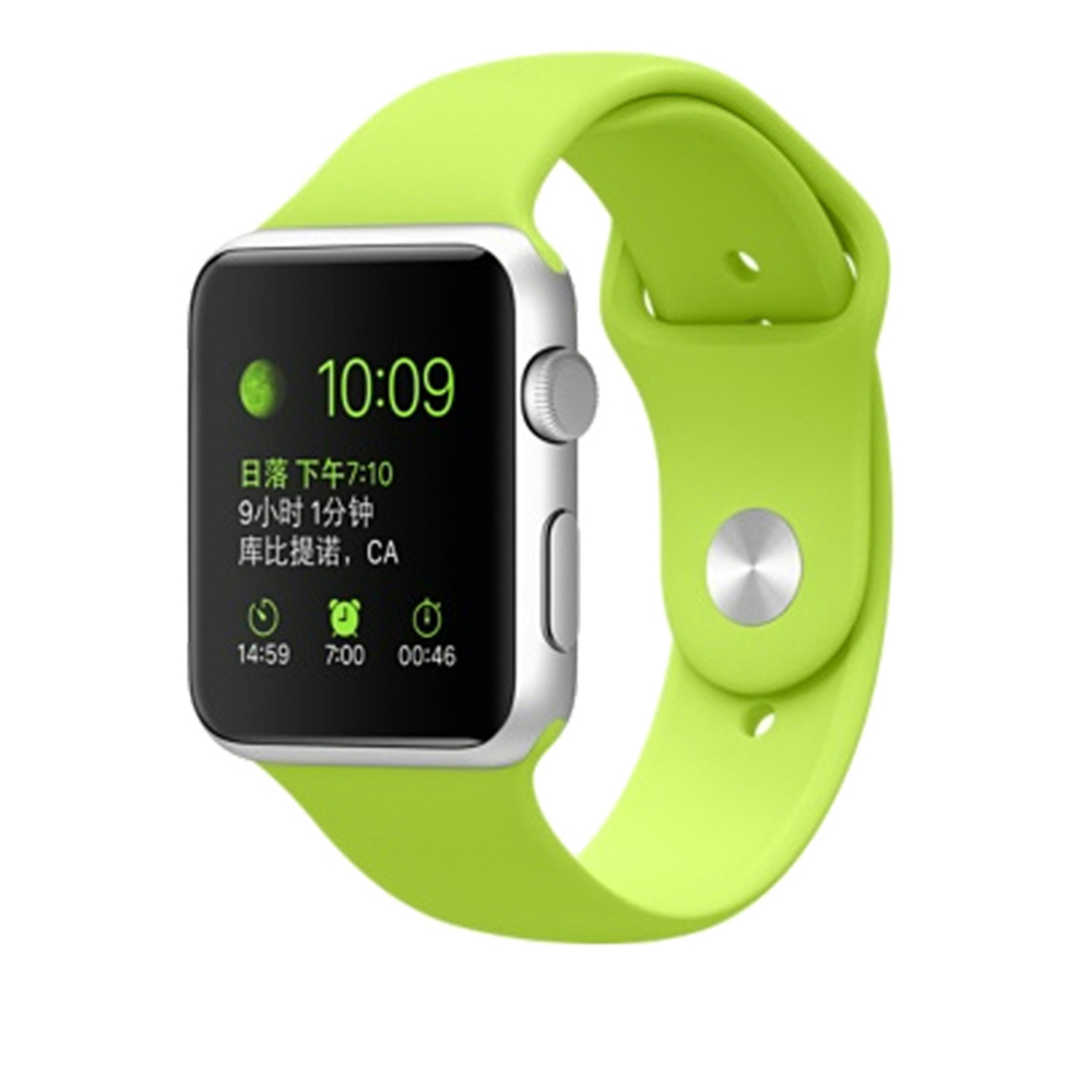 Photos - Watch Strap Waloo Waloo Silicone Band for Apple Watch - Silicone Band 42/44/45mm - Gre