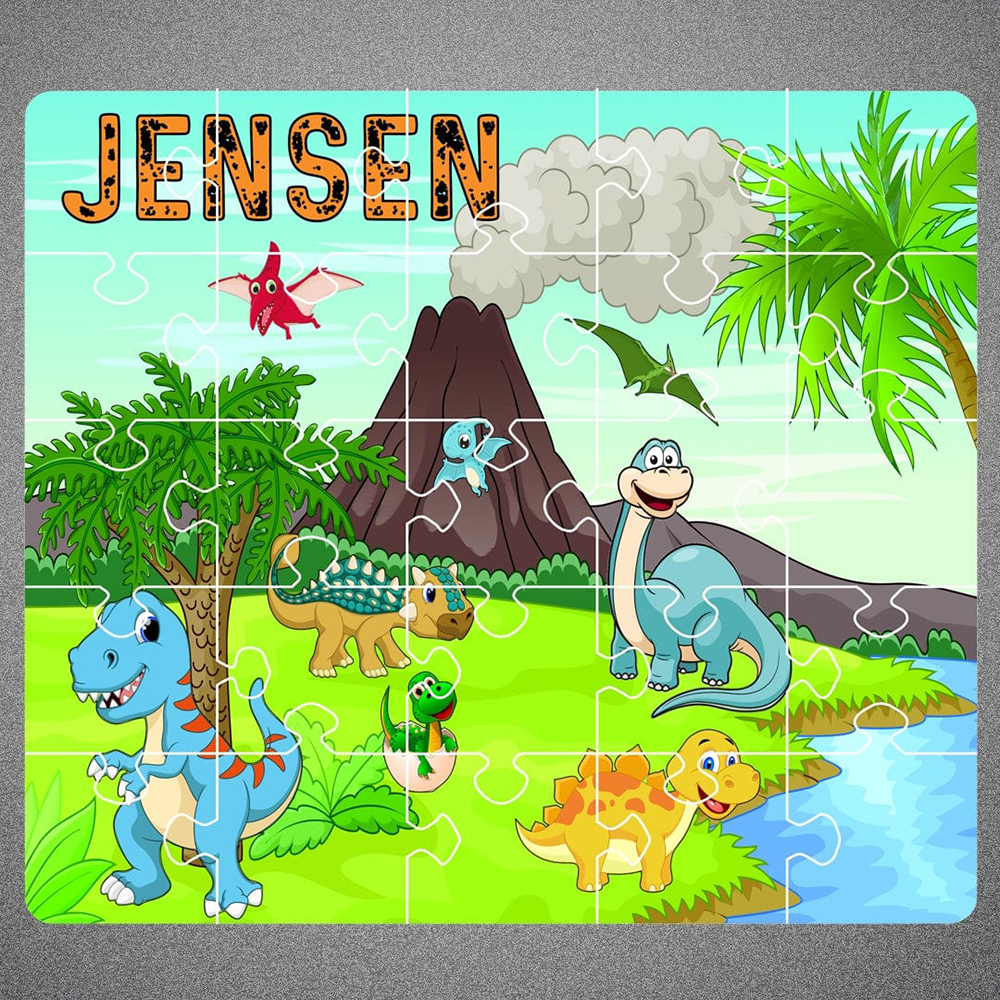Personalized Name Puzzle - Dinosaurs