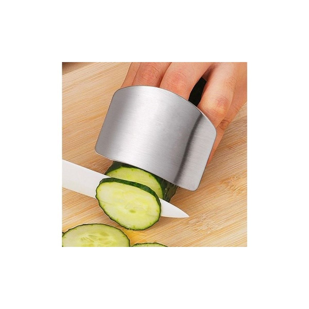 Stainless Steel Finger Protector  Silver
