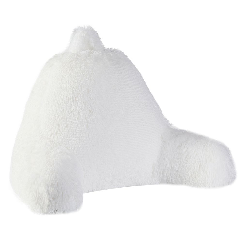 Cheer Collection&reg; Shaggy Hair TV and Reading Pillow - White