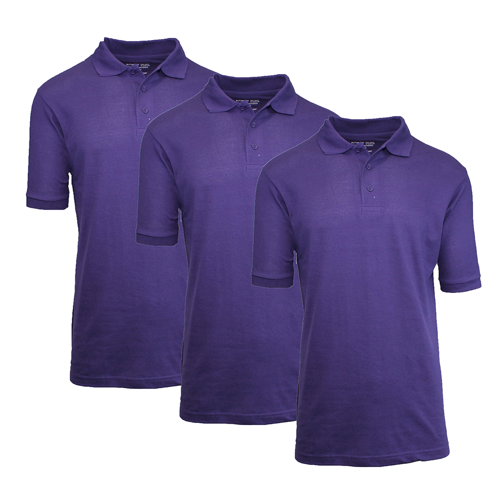 Boys' School Uniform Polo (3-Pack) - XBE-61-GP-GP-GP/20