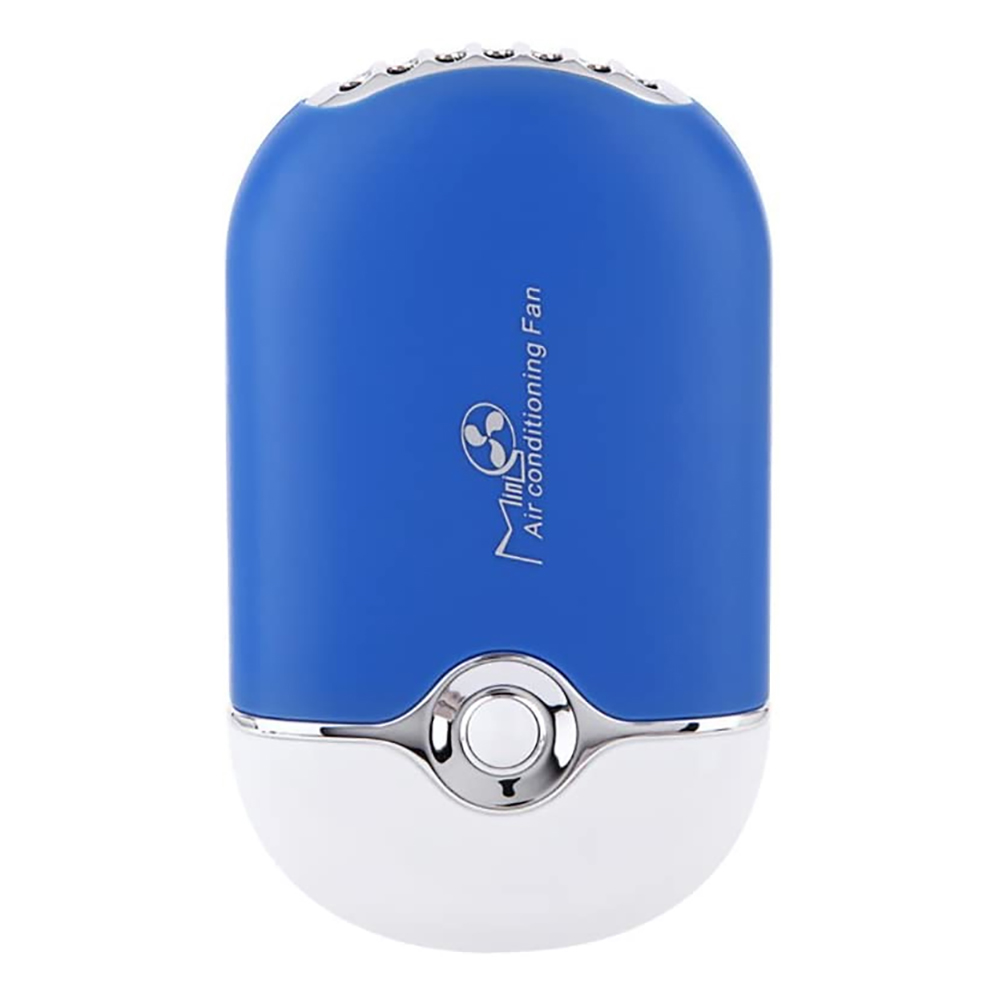Photos - Fan iBasics Mini Handheld Portable USB Air Conditioning  - Blue IB-MAC-BLU