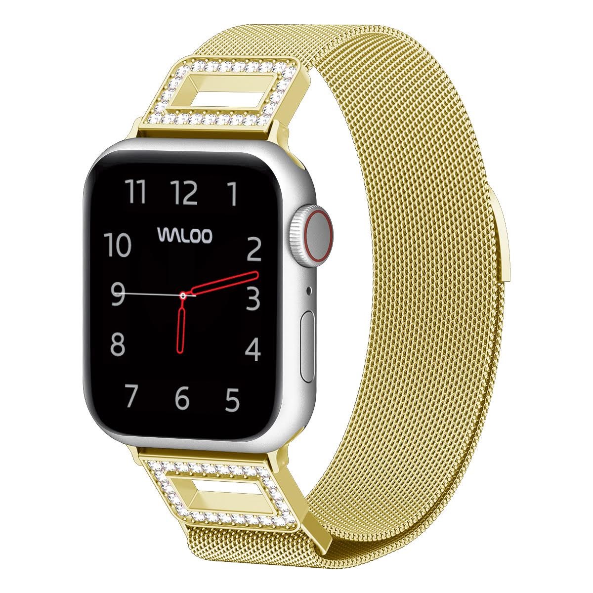 Diamond Magnetic Mesh Band for Apple Watch - 38/40/41 MM-Gold