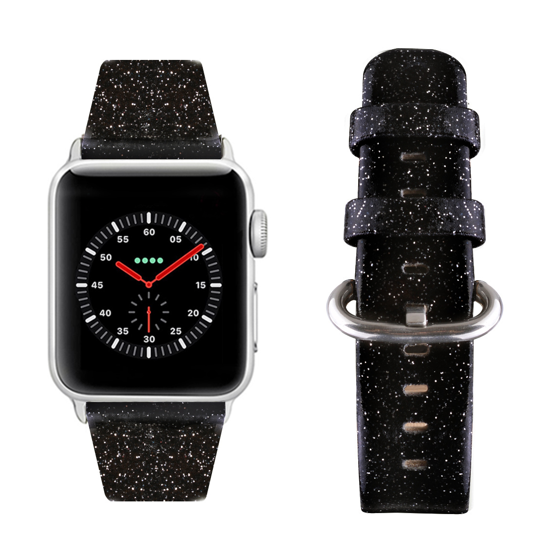 Waloo Brilliance Band for All Apple Watch Series  Brilliance Band  384041MM  Black