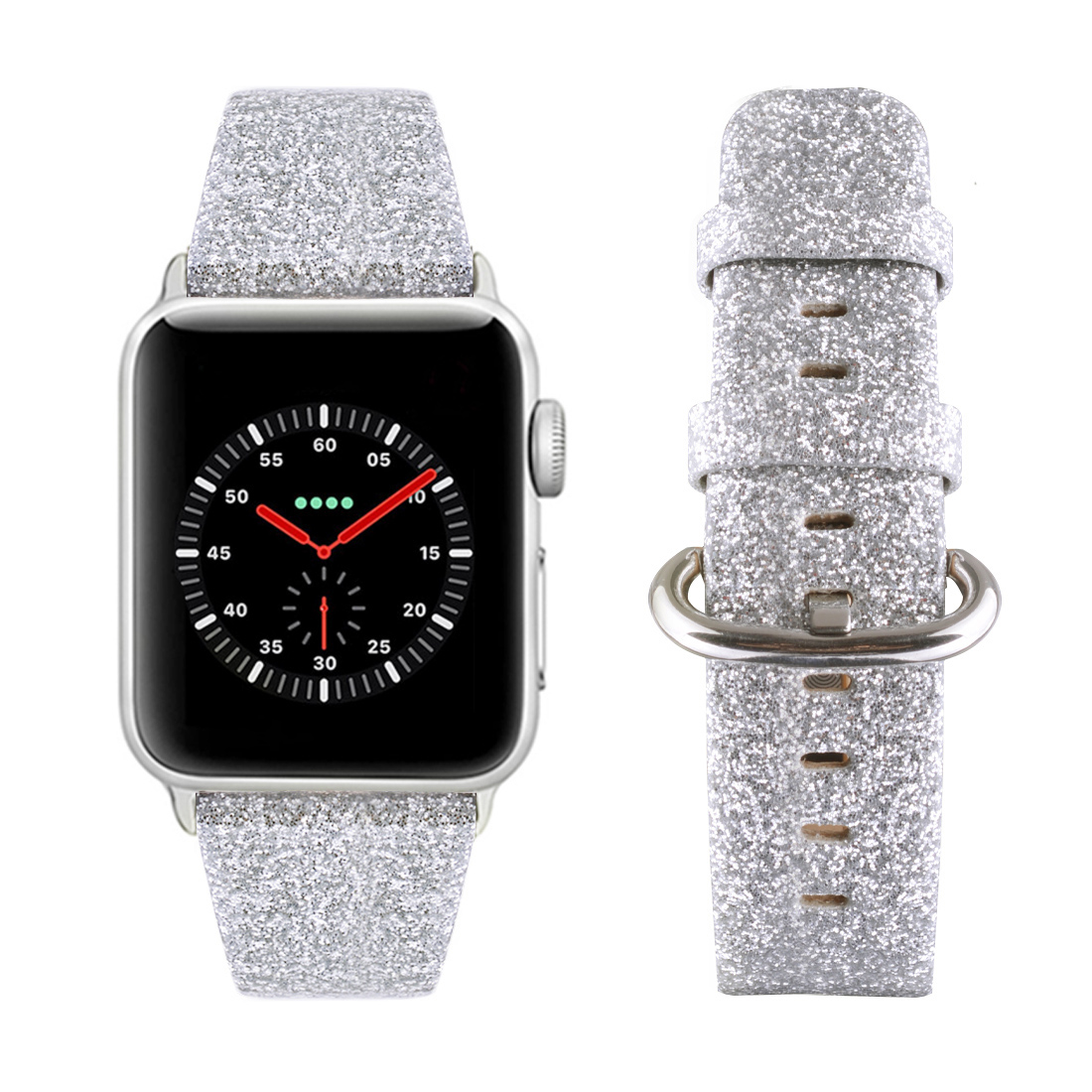 Waloo Brilliance Band for All Apple Watch Series  Brilliance Band  424445MM  Silver