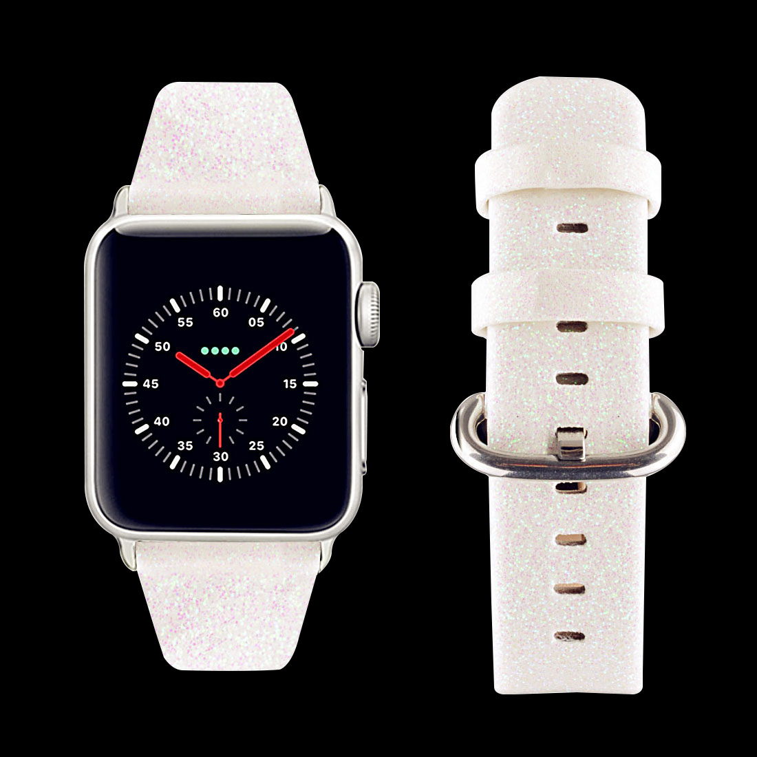 Waloo Brilliance Band for All Apple Watch Series  Brilliance Band  424445MM  White