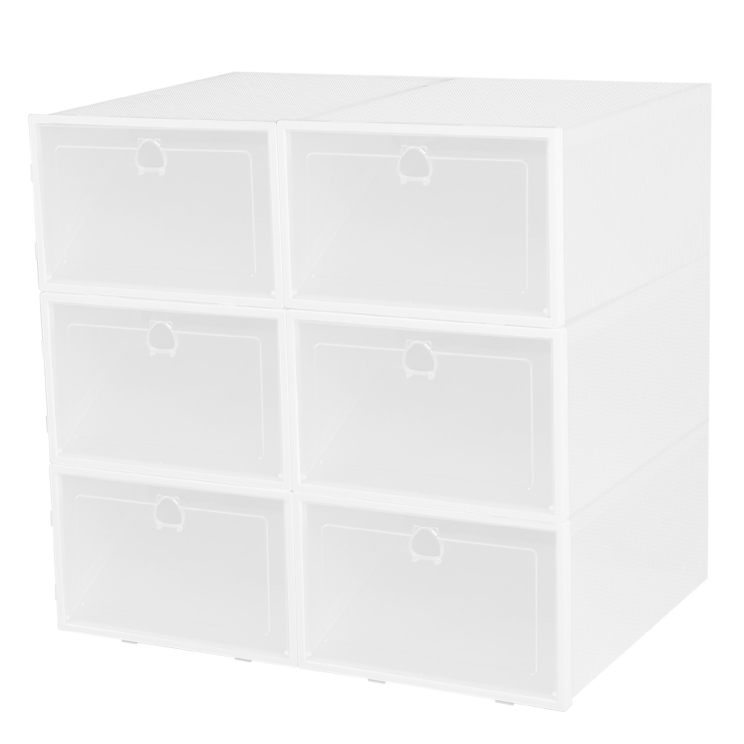 NewHome™ 6-Drawer Shoe Bin - White
