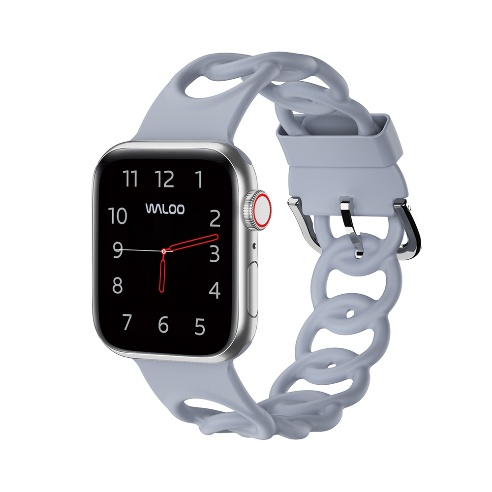 Waloo Silicone Link Looped Band for Apple Watch - 38/40/41MM - Calm Blue