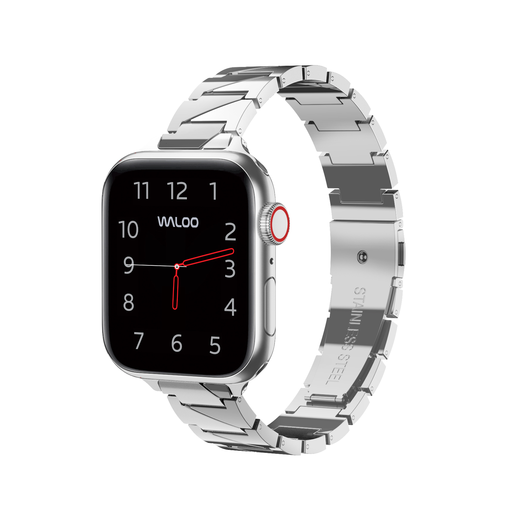 TwoTone Metal Bands for Apple Watch   Silver 424445MM