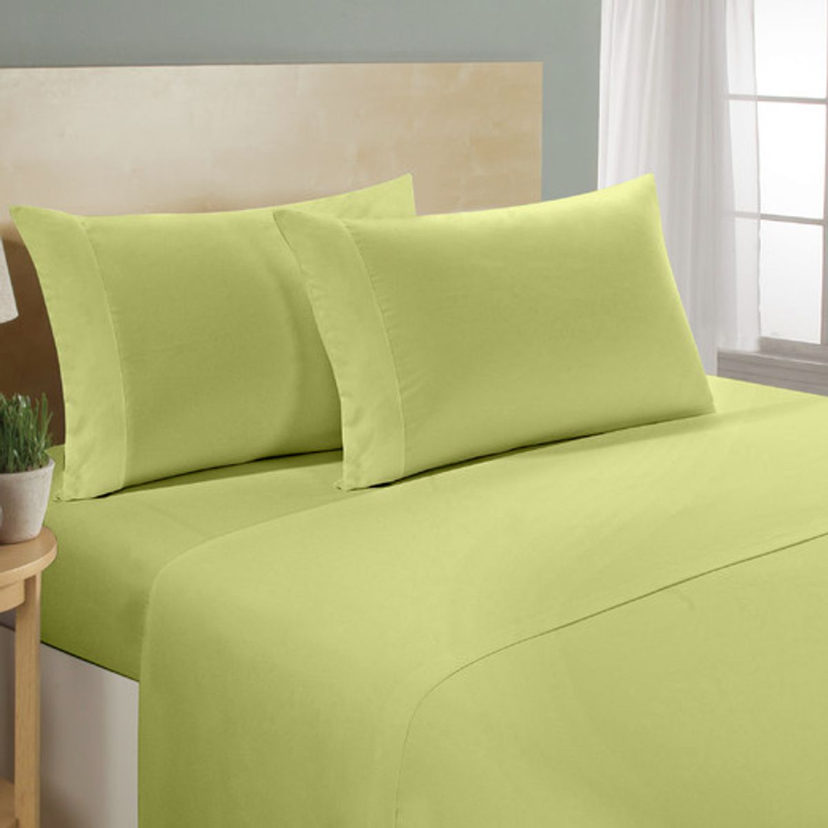 1,000-Thread-Count 100% Egyptian Cotton 4-Piece Sheet Set - QUEEN-SAGE