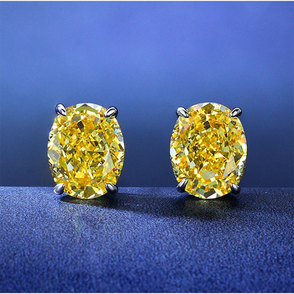 Stunning Yellow Sapphire Stud Earrings    Stunning Yellow Sapphire Stud Earrings