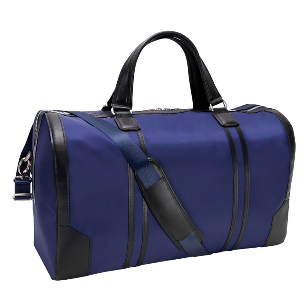 McKlein Pasadena 20.5 Nylon Carry-On Travel Duffel, Navy (18197MCK), Navy Blue | Quill