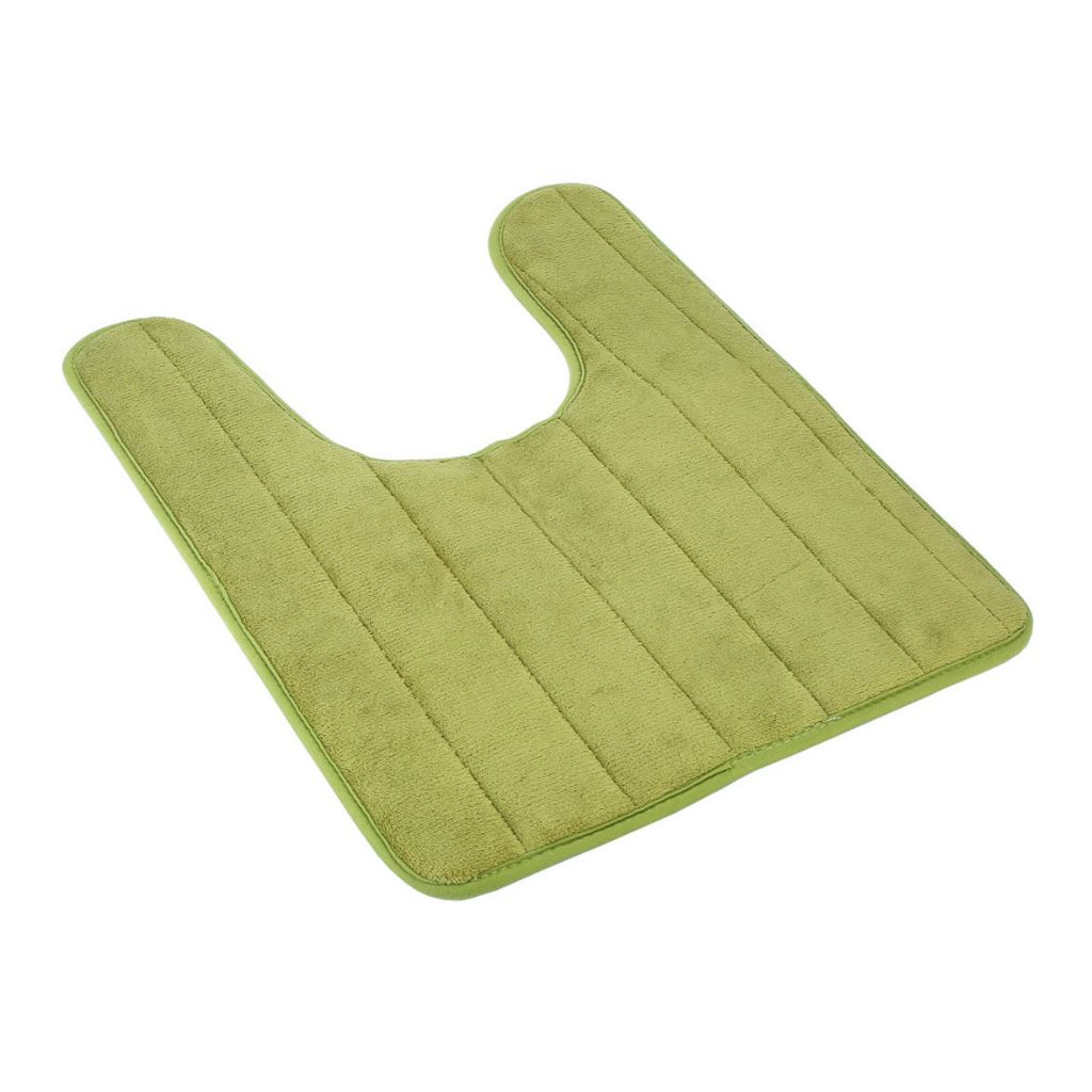 NewHome&trade; No-Slip U-Shape Toilet Rug - Green