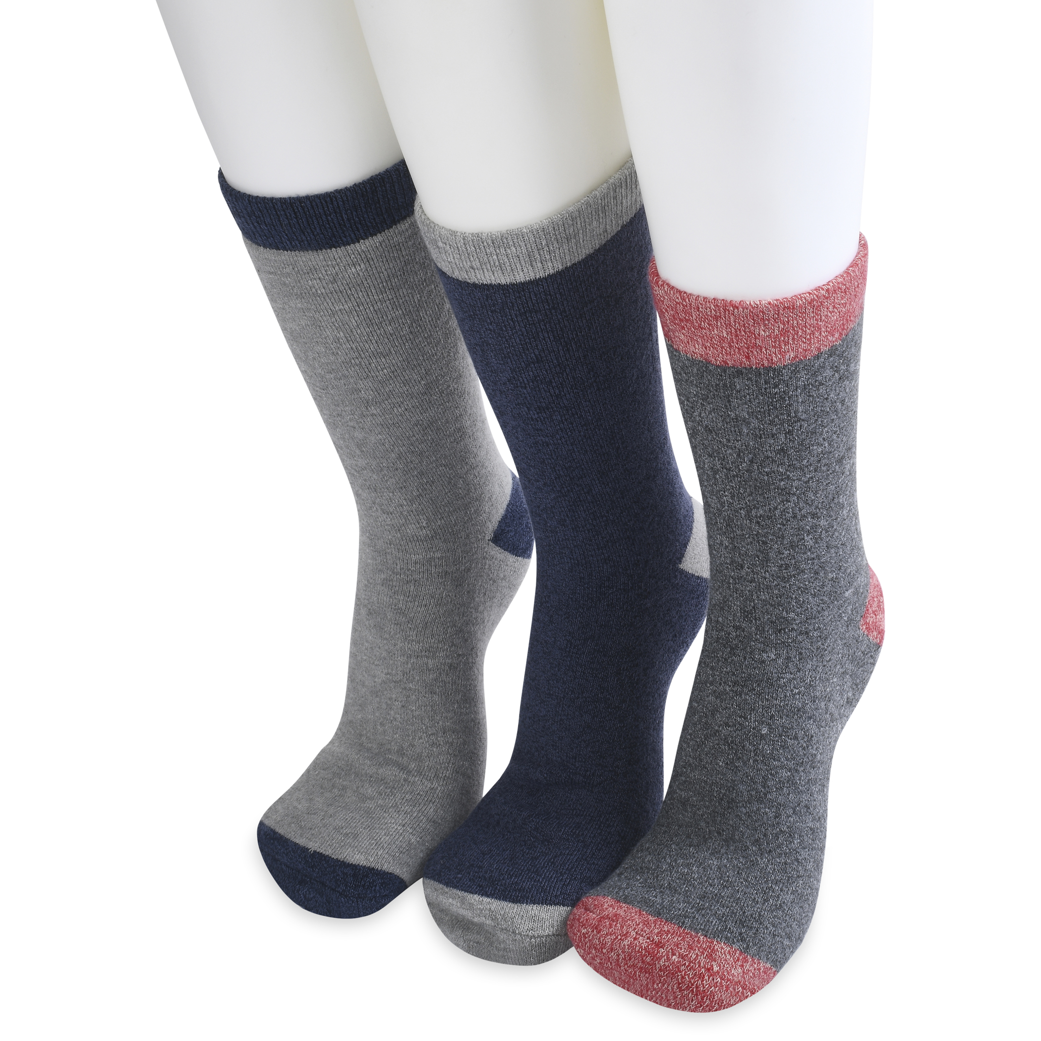 GaaHuu Women's Super Soft Cushioned 1.6TOG Thermal Socks (3-Pack) - black