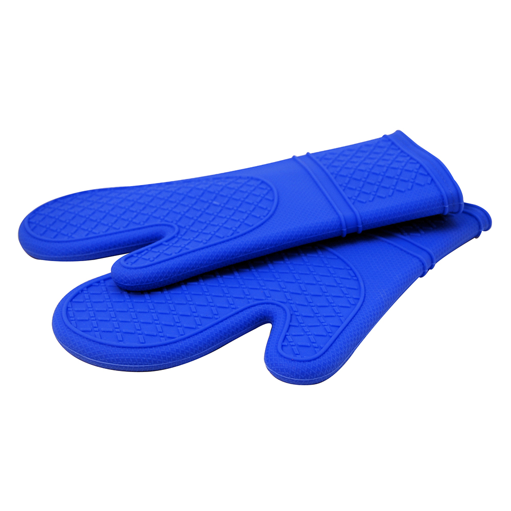 Le Chef&trade; Ultra-Flex Silicone Kitchen Oven Mitts (Set of 2) - Blue Diamond