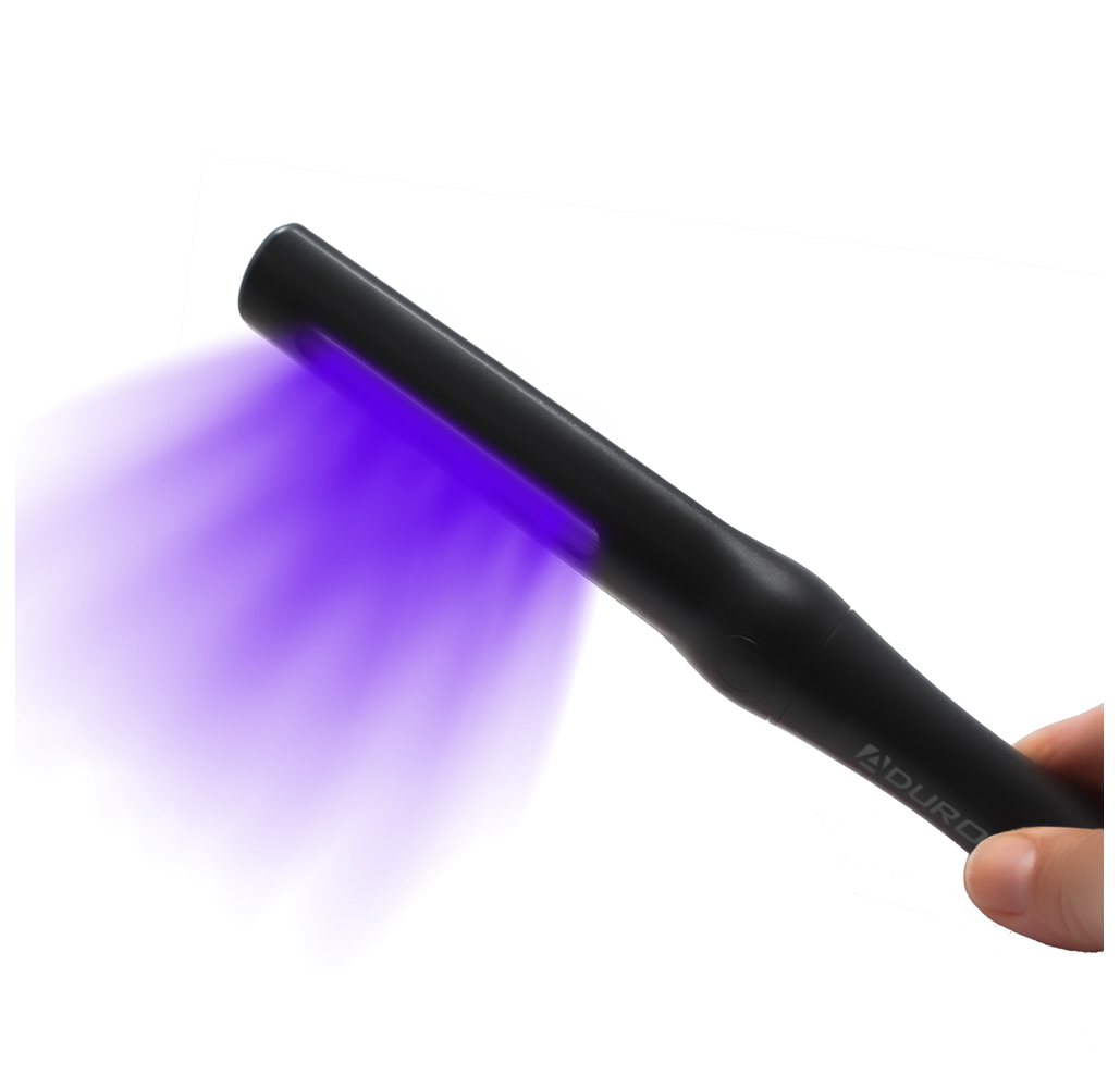 Aduro UClean Plus Portable UV Sanitizing Disinfecting Wand  Black