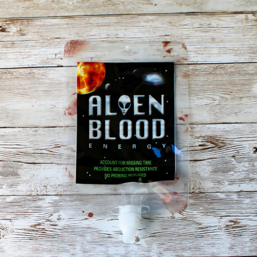 Halloween Drink Pouches 4Pack  alien