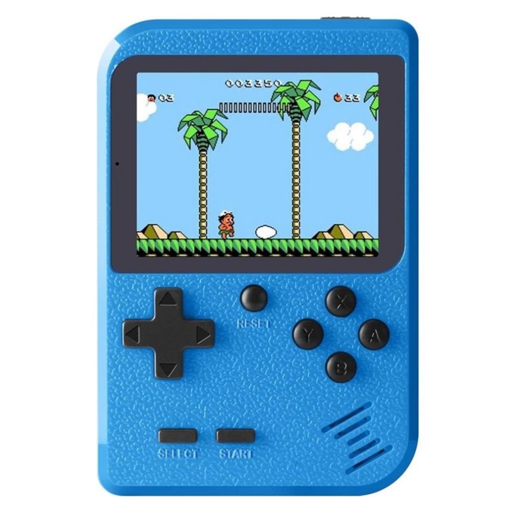 Handheld Game Console with 400 Built-in Games & Controller - Blue