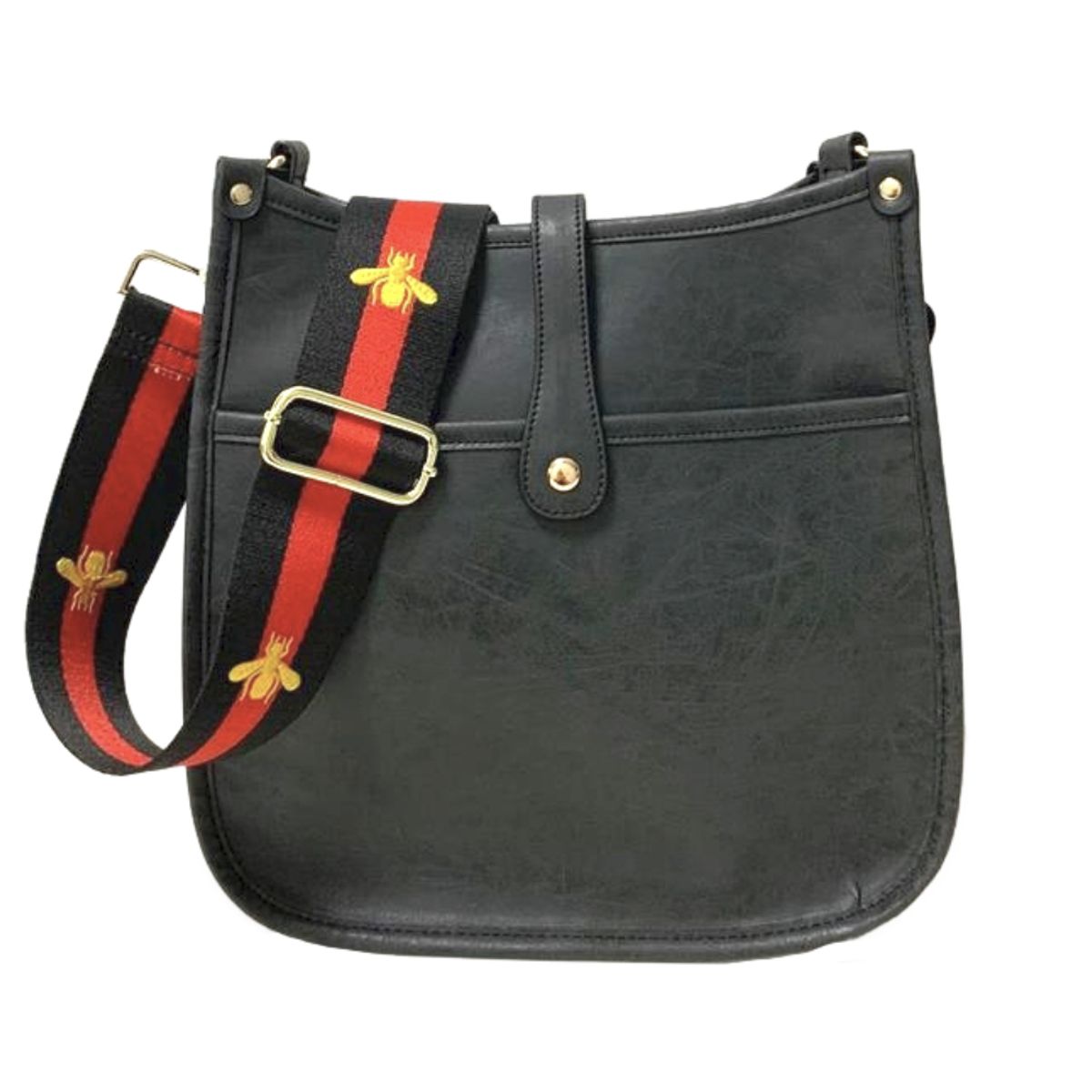 Emmy Courier Choose Your Strap  Black  BurgundyCream Aztec