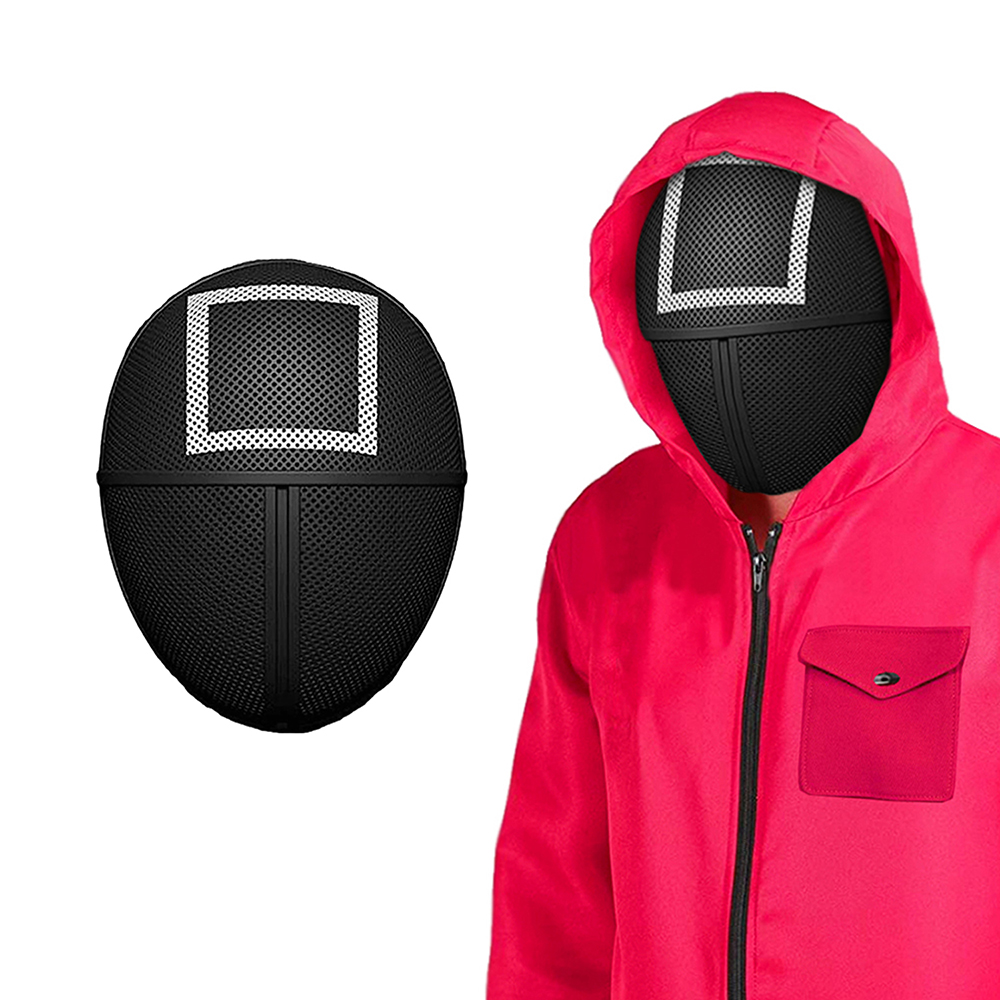 Squid Game Masquerade Cosplay Face Mask (4-Pack) - Square