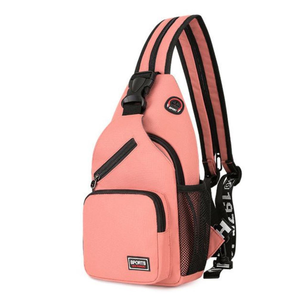 Color Pop Shoulder Strap Sling Bag - Pink