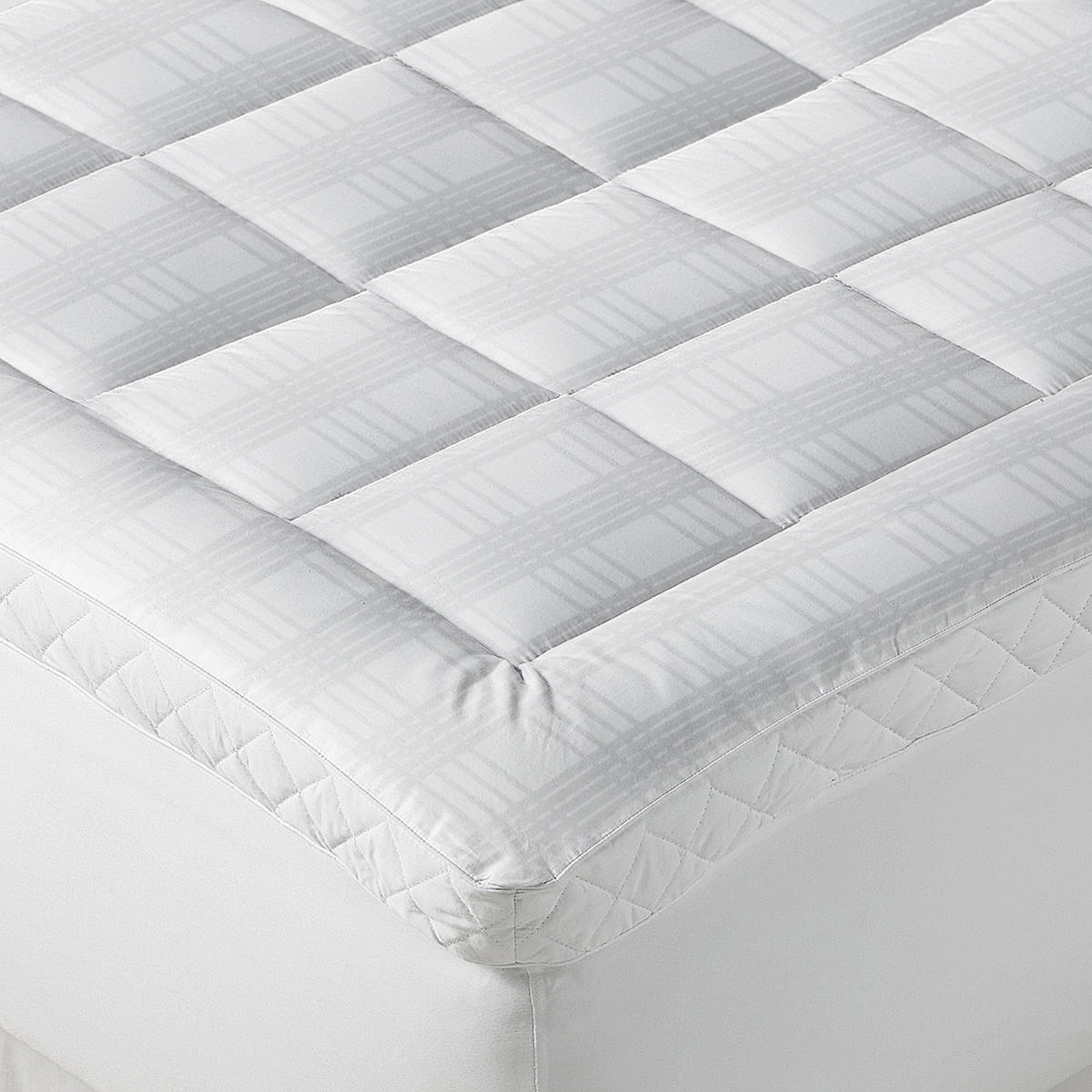 400-Thread-Count Ultra-Soft Cotton Mattress Topper Pad - TWIN WHITE